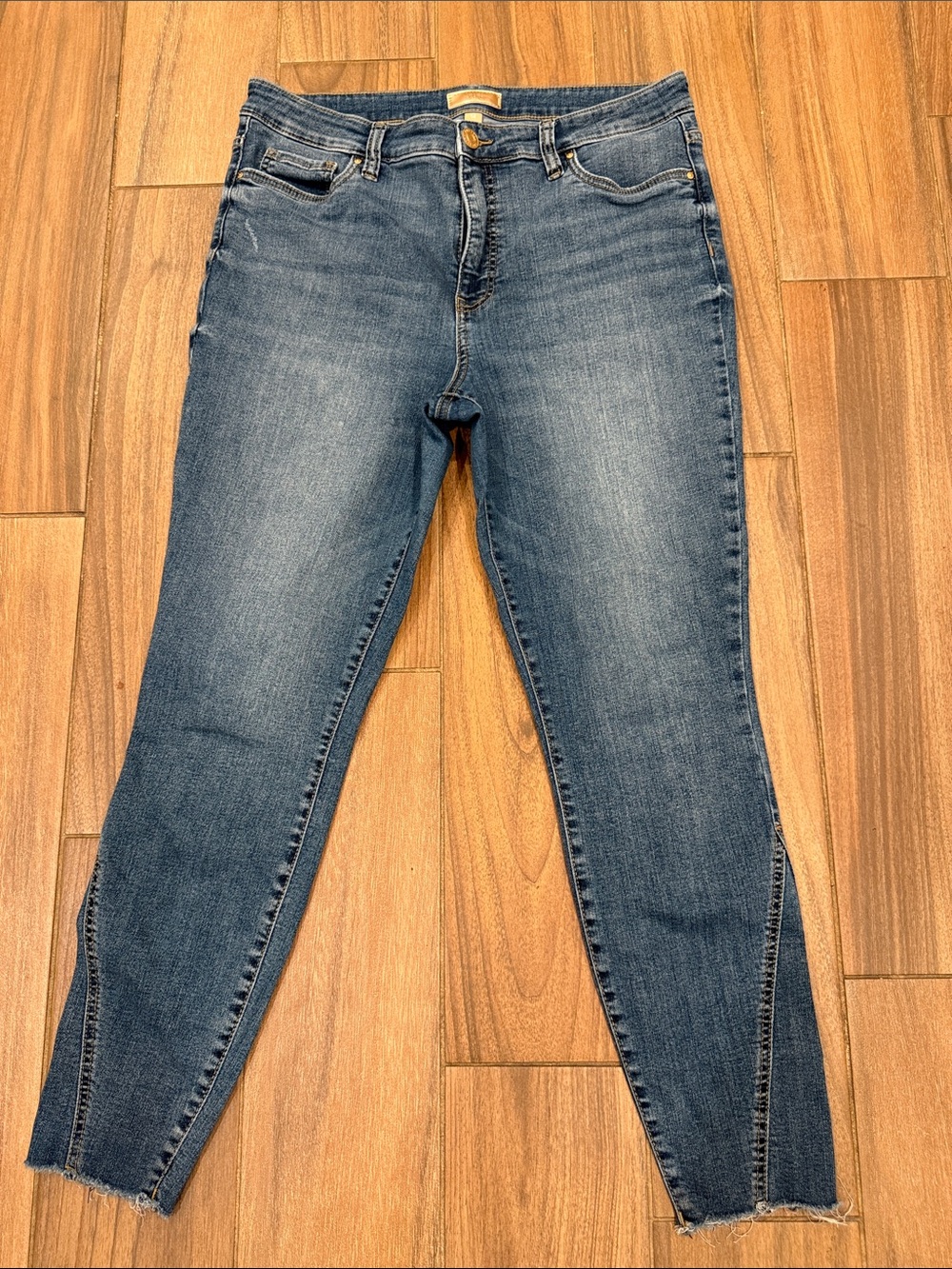Kut from the Kloth Faded Blue High-Rise Skinny Jeans